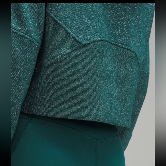 NWT Scuba Oversized Half-Zip Hoodie *Spark /Storm Teal/Silver/Christmas st… - Picture 3 of 8